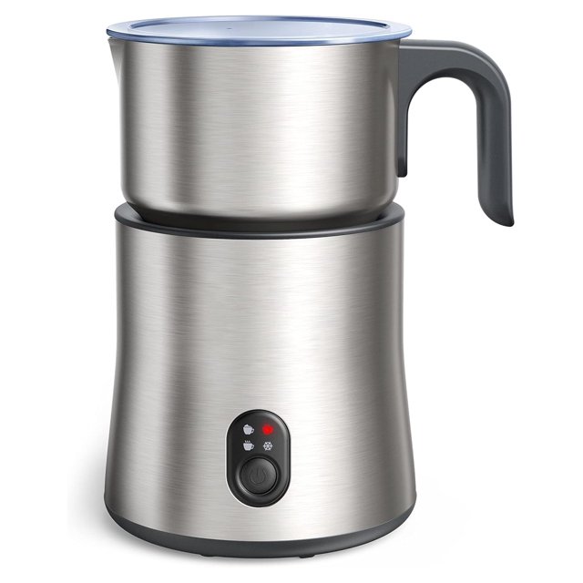 Detachable Milk Frother for Coffee, Electric Stainless Steel Steamer