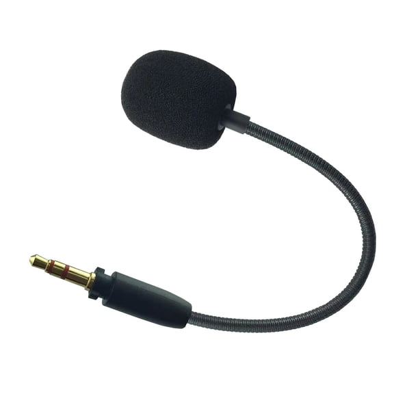 Detachable Noise Cancelling 3.5mm Boom Microphone For Gaming Headsets Quick Plugs and Play Design Clear Voice Capturing