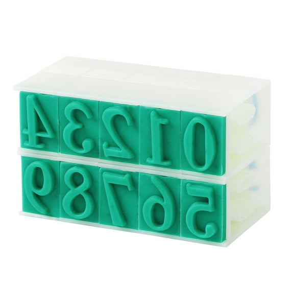 Detachable Number Stamps, 1 Set Character Rubber 0-9 Digits Stamp Combination Number Stamp Custom Number Stamp
