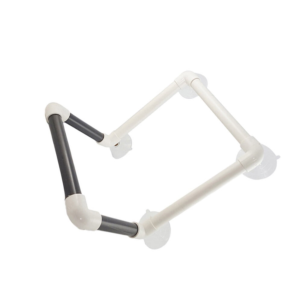 Detachable PVC Tube Rack Portable Bird Perches Suction Cups Shower