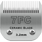 Detachable Pet Clipper Blades,Compatible with Most Andis,Oster A5,Wahl KM Series Clipper,Made of Ceramic Blade & Stainless Steel Blade