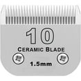 thumbnail image 1 of Detachable Pet Dog Grooming Clipper Ceramic Blade,Compatible with Andis Size 10 Cut Length 1/16"(1.5mm),Compatible with Oster A5,Wahl KM10 Series Clippers, 1 of 5