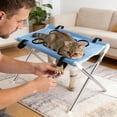 thumbnail image 1 of Detachable Pet Grooming Bed, Defend Scratch and Defend Bark Small Dog Hammocks, Pet Bathing Rack Suitable for Pet Nail Trimming Bathing and Hair Trimming (1PC, Blue), 1 of 7