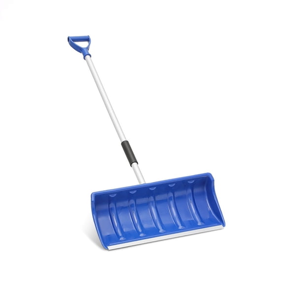 Detachable Plastic Snow Shovel for Outdoor Snow Removal 35.43 Inches Blue Heavy Duty Snow Pusher With Handle for Driveway Sidewalk Car Portable Easy Assembly