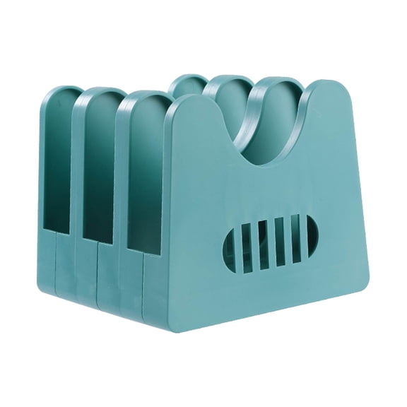 Detachable Pot Lid Organizer,Cutting Board Organizer and Baking Sheet Rack,Plastic Cookie Sheet Organizer for Cutting Board Storage and Plate Holder for Cabinet,Tray Dividers for Cabinets(Green)