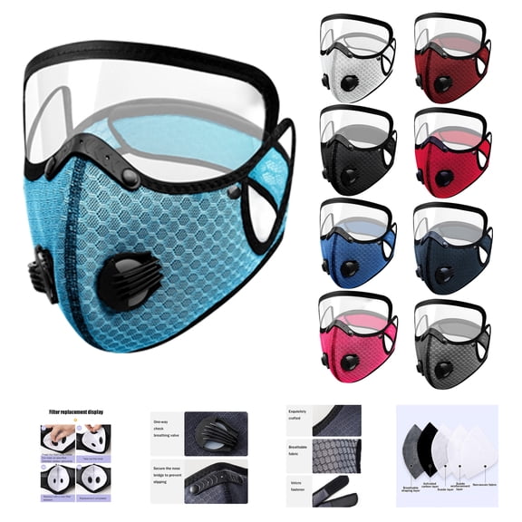 Detachable Protective Goggles Riding Mask, Face Covering for Lawn Mowing, Windproof, Dustproof, and Anti Droplet, All Season Universal Sports Mask