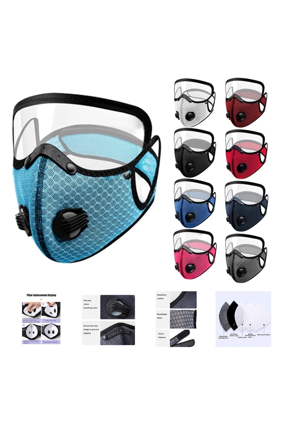 Detachable Protective Goggles Riding Mask, Face Covering for Lawn Mowing, Windproof, Dustproof, and Anti Droplet, All Season Universal Sports Mask