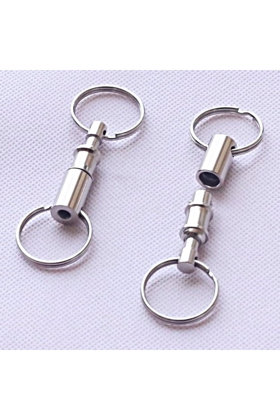 Detachable Quick Release Keychain - Removable Split Key Ring Holder for Belt, Bags, and More