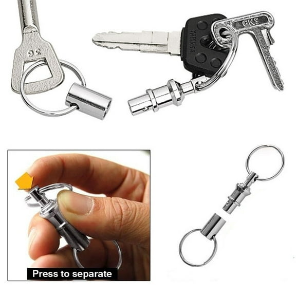 Detachable Removable Pull Apart Quick Release Key Chain Keychain Keyring