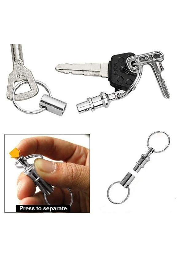Detachable Removable Pull Apart Quick Release Key Chain Keychain Keyring