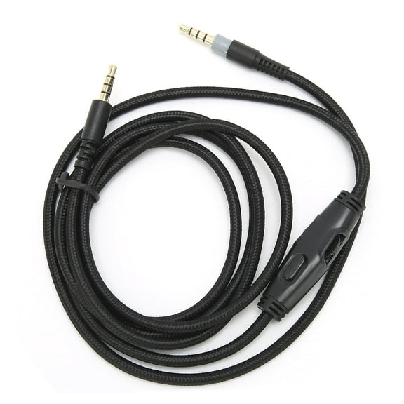 Detachable Replacement Audio Aux Cable Cord Wire 3.5mm Headphones Audio Cable with Inline Mute & Volume Control