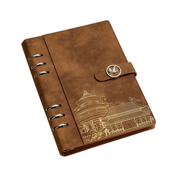 Detachable Rings Binder Compacts Notebook Quality Smooth Writing Paper Materials Customizable Page Refill Able Notebook