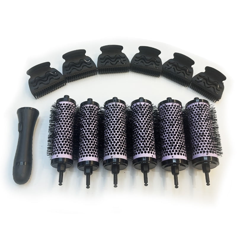 Click N Curly Blow Dry Brush Set Curl Detachable Round Brush