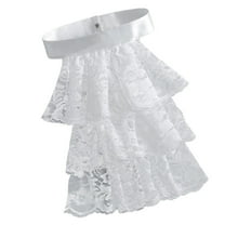 Detachable Ruffled Jabot Collar Multilayered Lace Collar for Steampunk Colonial Outfit Costume Neck Collar