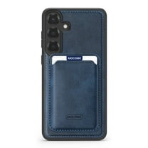 Detachable for Samsung Galaxy S25 Plus Wallet Case with Card Holder, Magnetic PU Leather Credit Card Bag Protective Cover for Samsung Galaxy S25 Plus Support Wireless Charging, Darkblue