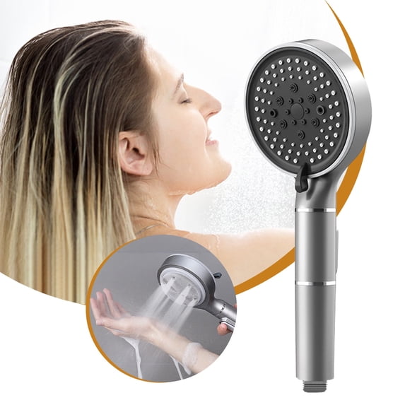 Detachable Showerhead, Filtered Shower Head,5 Spray Powerful Mode Pressure Increase, Universal Shower Head, Hard Water Shower Head with Filters for Hair and Skin