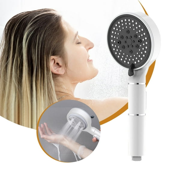Detachable Showerhead, Filtered Shower Head,5 Spray Powerful Mode Pressure Increase, Universal Shower Head, Hard Water Shower Head with Filters for Hair and Skin