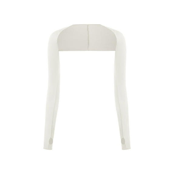 Detachable Sleeves For Outdoor Activities Cycling High Elasticity Breathable Sports Arm Covers For Spring Summer And Fall Detachable Shoulder Strap Lace Ruffle Wrist Half Shirts for Women Crop Top