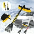 thumbnail image 1 of Detachable Snow Brush and Ice Scraper for Car 36 Inch Telescopic Handle with Foam Grip Snow Removal Tool for Windshield Windows Roof Soft Bristles Non Scratch, 1 of 5
