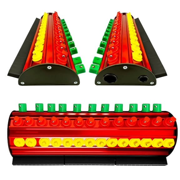 Detachable Socket Wrench Bit Storage Rack 77 Magnetic Holders Compact Design For Mobile Workstations