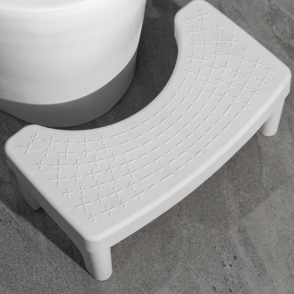 Detachable Squatting Toilet Stool, Ergonomic Bathroom Foot Stool for Better Posture, Non Slip Plastic Toilet Step Stool, Fits Most Toilets for Home Bathroom Travel Easy Storage