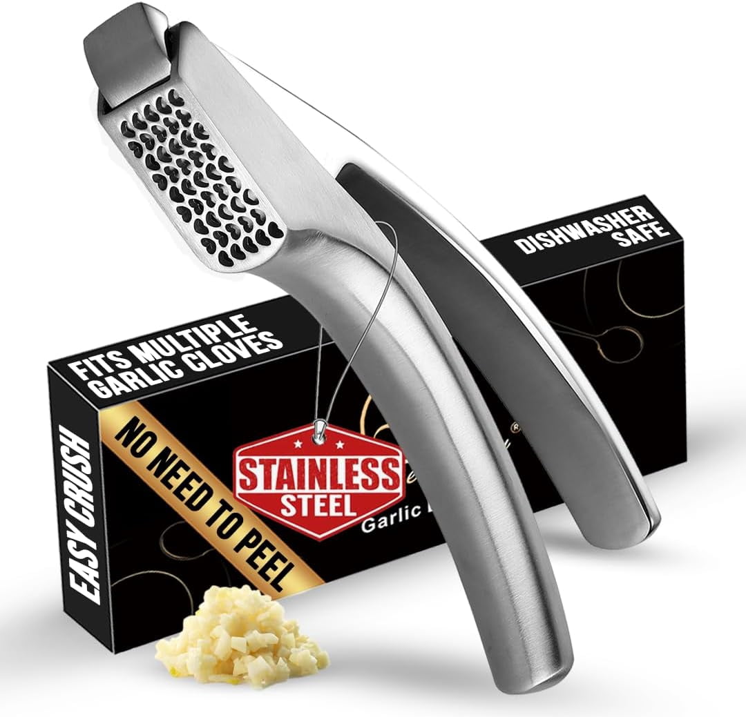 Detachable Stainless Steel Garlic Press, rust-proof and dishwasher safe ...