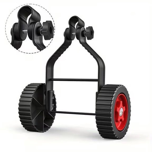 Detachable String Trimmer Wheel Support Attachment, Universal Anti-Slip Edger Wheels for Lawn Mowers, Grass Trimmers, Lawn Edging & Yard Maintenance