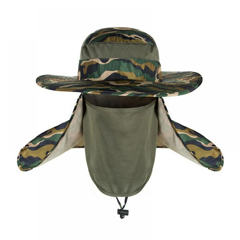 Detachable Sun Hats Hat Neck Cover Ear Flap UV Sun Protection Fishing Cap  Summer