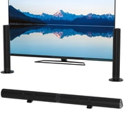 VIPQV Sound Bar for Smart TV, 2CH Detachable TV Sound Bar with Subwoofer, Bluetooth/AUX/Opyical/USB Connection,2-in-1 Home Theater Surround Sound