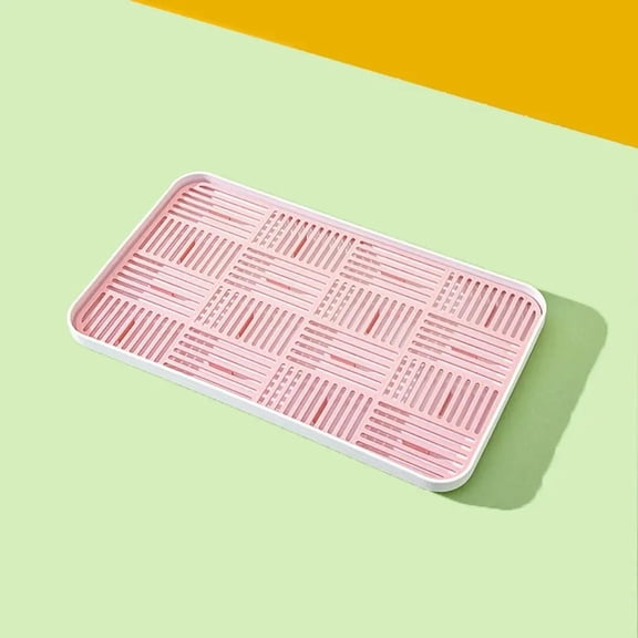 Detachable Tableware Drain Tray Double Layer Grids Design Dish Drainer Storage Tray Kitchen Accessory Easy Clean Dish Drainer