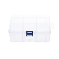 thumbnail image 1 of Detachable Transparent Plastic Compartment Organizer, 6.5 x 4.7 x 2.4in Clear Jewelry Storage Box for Small Parts and Beads, Fishing Gear Container with Dividers D, 1 of 5