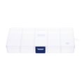 thumbnail image 1 of Detachable Transparent Plastic Compartment Organizer, 6.9 x 4 x 0.8in Clear Jewelry Storage Box for Small Parts and Beads, Fishing Gear Container with Dividers C, 1 of 5