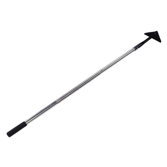 Detachable Triangle Garden Hoe with 3 Extension Poles for Manual Weeding, Heavy Duty Carbon Steel and Stainless Steel Weed Removal Puller Tool, Long Handle (57.1 inches / 145 cm)