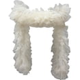thumbnail image 1 of Detachable Tulle Boa Shawl, Champagne Bridal Ruffle Cape, 11.81x78.74inch, 1 of 7