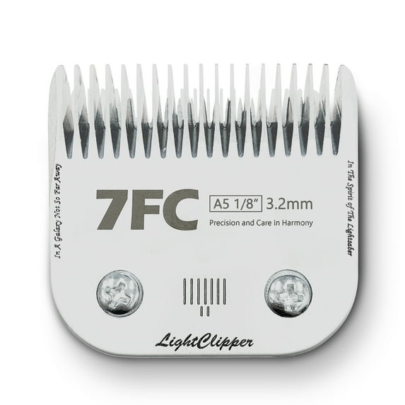 Detachable Ultra Edge Dog Grooming Clipper Replacement Blade - Constructed of Carbonized Steel, Resists Heat and Rust with Long-Lasting Sharp Edges - A5 Series (7FC: 1/8" (3.2MM))