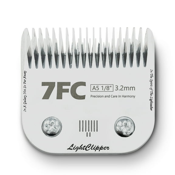 Detachable Ultra Edge Dog Grooming Clipper Replacement Blade - Constructed of Carbonized Steel, Resists Heat and Rust with Long-Lasting Sharp Edges - A5 Series (7FC: 1/8" (3.2MM))