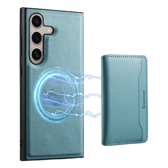 Detachable Wallet Card Case For Samsung S23 Wallet Case Credit Card Holder, Premium Leather Kickstand Flip Hidden Magnetic Clasp Durable Shockproof Protective for Samsung Galaxy S23, Blue