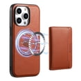 thumbnail image 1 of Detachable Wallet Card Case For iPhone 15 Pro Max Wallet Case Credit Card Holder, Premium Leather Kickstand Flip Hidden Magnetic Clasp Durable Shockproof Protective For iPhone 15 Pro Max, Brown, 1 of 16