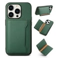 thumbnail image 1 of Detachable Wallet Case for iPhone 13 Pro Max, Flip Magnetic Card Holder for Phone Case with Stand, Kickstand Card Holders Stick on PU Leather Phone Case Shockproof Cover for iPhone 13 Pro Max, Green, 1 of 10