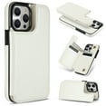 thumbnail image 1 of Detachable Wallet Case for iPhone 13 Pro Max RFID Blocking Card Slots Holder Premium PU Leather Magnetic Kickstand Shockproof Removable Flip Protective Cover 6.7 inch, White, 1 of 11