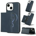 thumbnail image 1 of Detachable Wallet Case for iPhone 15 Card Slots Holder, Premium PU Leather Magnetic Cover Compatible with Mag-Safe, Shockproof Removable Flip Kickstand Protective Case, Blue, 1 of 6