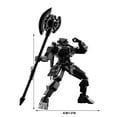 thumbnail image 1 of Detachable Weapons​​ DIY Articulated Action Figure Model - Building Block Robot with Detachable Weapons - Flexible Joints for Poseable Display Flexible Joints​​, 1 of 3