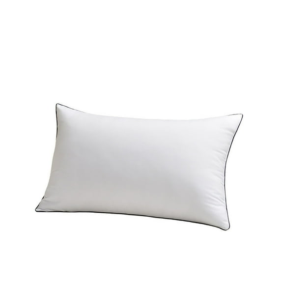 Detachable White Down Filled Hotel Pillow Core - Adjustable Soft Polyester Microfiber Pillow for Back, Side, and Stomach Sleepers - Medium Density Support - Ideal for Bedrooms and Sofas
