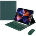 thumbnail image 1 of Detachable Wireless Keyboard Case for 9.7” iPad 5th/6th Gen, iPad Pro 9.7 (2016), Air 1/Air 2, Stand Cover with Pencil Holder, English Keyboard, green, 1 of 5
