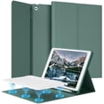 thumbnail image 1 of Detachable Wireless Keyboard Cover for iPad 7/8/9 Gen 10.2", Slim Folio Case with Apple Pencil Slot Adjustable Stand Auto Sleep Wake,Dark Green, 1 of 9