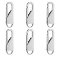 thumbnail image 1 of Detachable Zipper Pull Replacements, Metal Universal Zipper Repair Kit for Jackets Backpacks Luggage Handbags Boots and Outerwear Repairing Accessories, Silver, 1 of 6