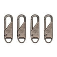 thumbnail image 1 of Detachable Zipper Repair Kit, Heavy Duty Zipper Replacement Kit, Metal Zipper Pull Replacements Mend Fixer Tab for Luggage, Clothing, Backpacks, Boots, Purse, 4 Pcs, 1.46x0.43", 1 of 1