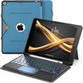 thumbnail image 1 of Detachable backlit keyboard case with trackpad & pencil slot for 10.2" iPad7/8/9, 1 of 7