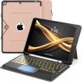 thumbnail image 1 of Detachable backlit keyboard case with trackpad & pencil slot for 10.2" iPad7/8/9, 1 of 7