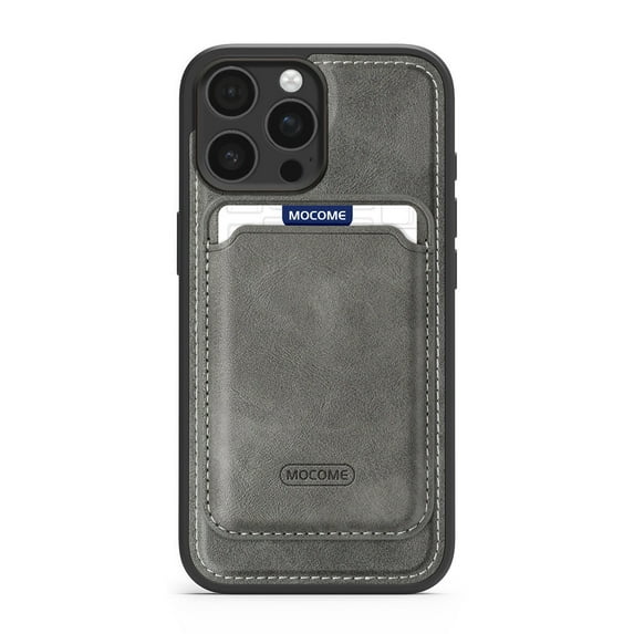 Detachable for iPhone 13 Pro Max Wallet Case with Card Holder, Magnetic PU Leather Credit Card Bag Protective Cover for iPhone 13 Pro Max Support Wireless Charging, Gray